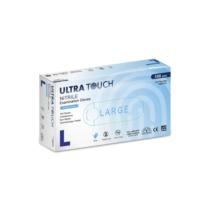 Ultra Touch Gloves Nitrile Blue