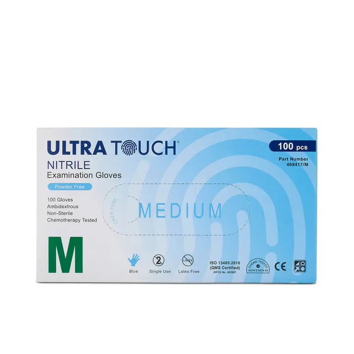 Ultra Touch Gloves Nitrile Blue