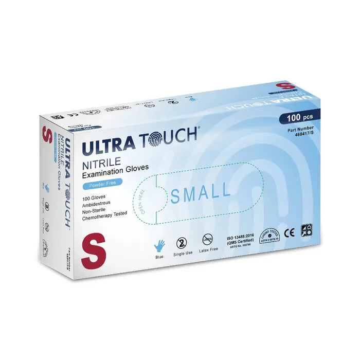 Ultra Touch Gloves Nitrile Blue