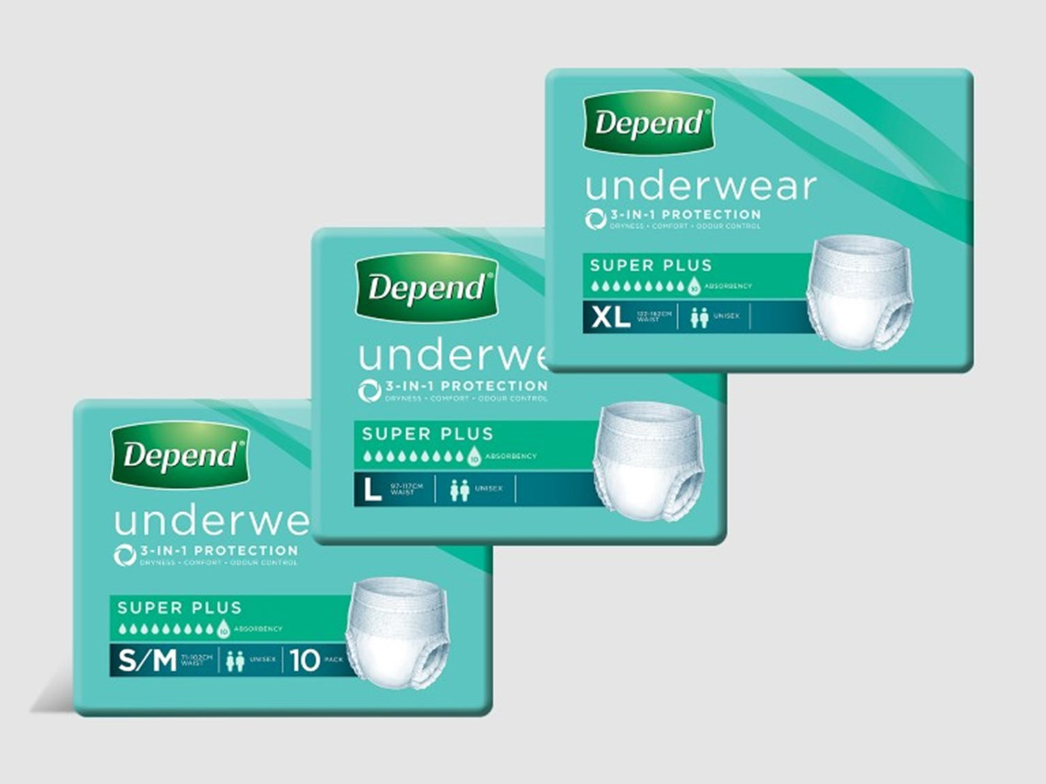 Depend® Unisex Super Plus Underwear